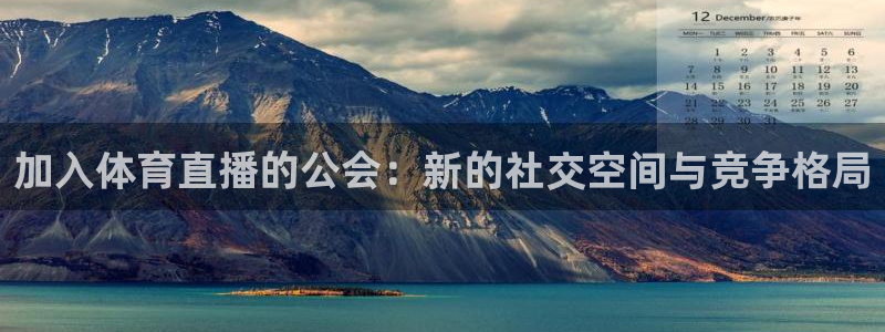 加入体育直播的公会：新的社交空间与竞争格局